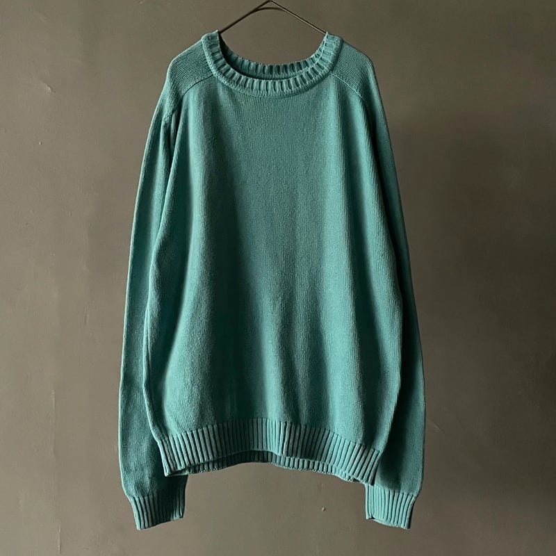 レアカラー 90s LAND'S END ドリフターニット ティファニーブルー 90s Lands' end drifter sweater ″Tiffany″ | sui