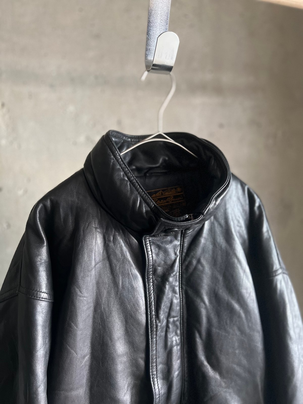 80s Eddie Bauer leather down jacket | sui & shara 80s Eddie Bauer leather down jacket | sui & shara
