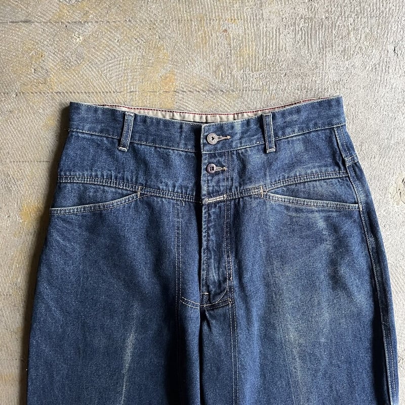 Marithe + Francois Girbaud buggy denim pants |