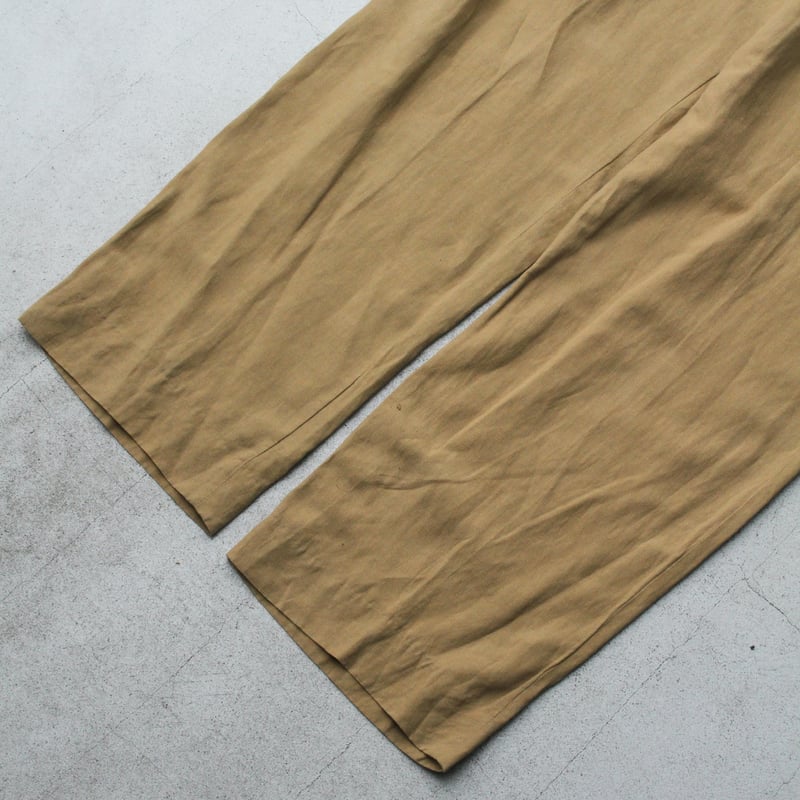 90s Ralph lauren linen/silk 2tuck slacks | sui