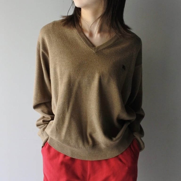 Burberry V-neck knit sweater｜バーバリー