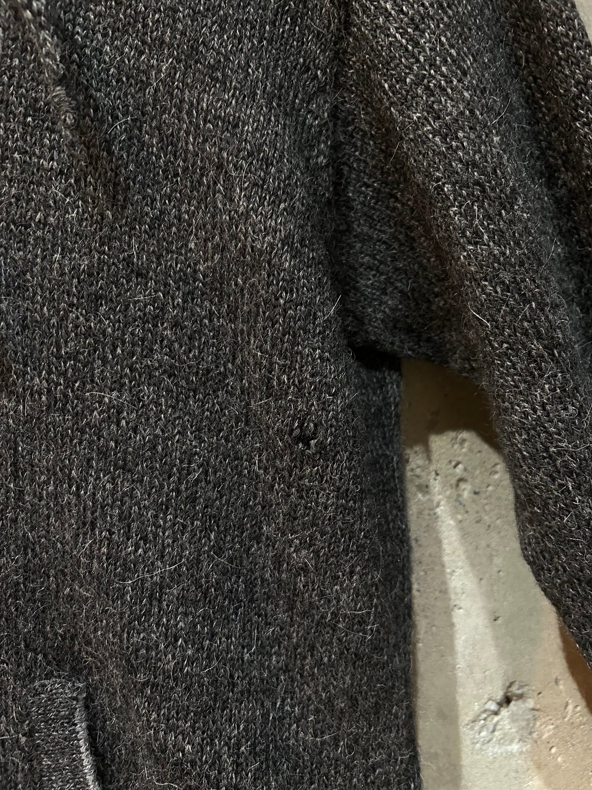 90's Alpaca knit zip up hoodie | sui & shara