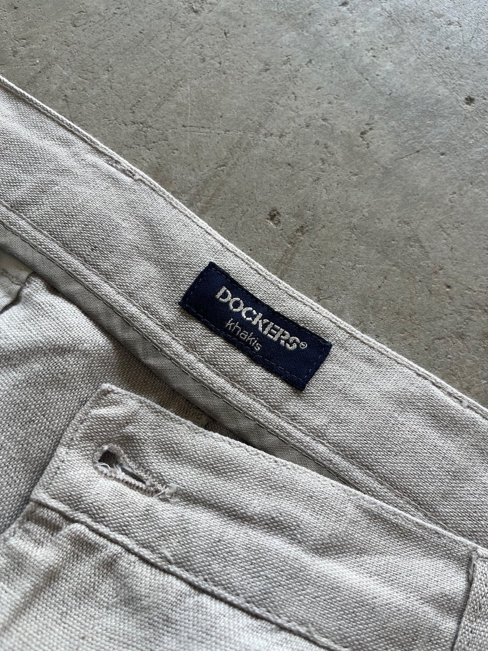 90s【DOCKERS】リネン　ツータック　スラックス 90s【DOCKERS】リネン ツータック スラックス