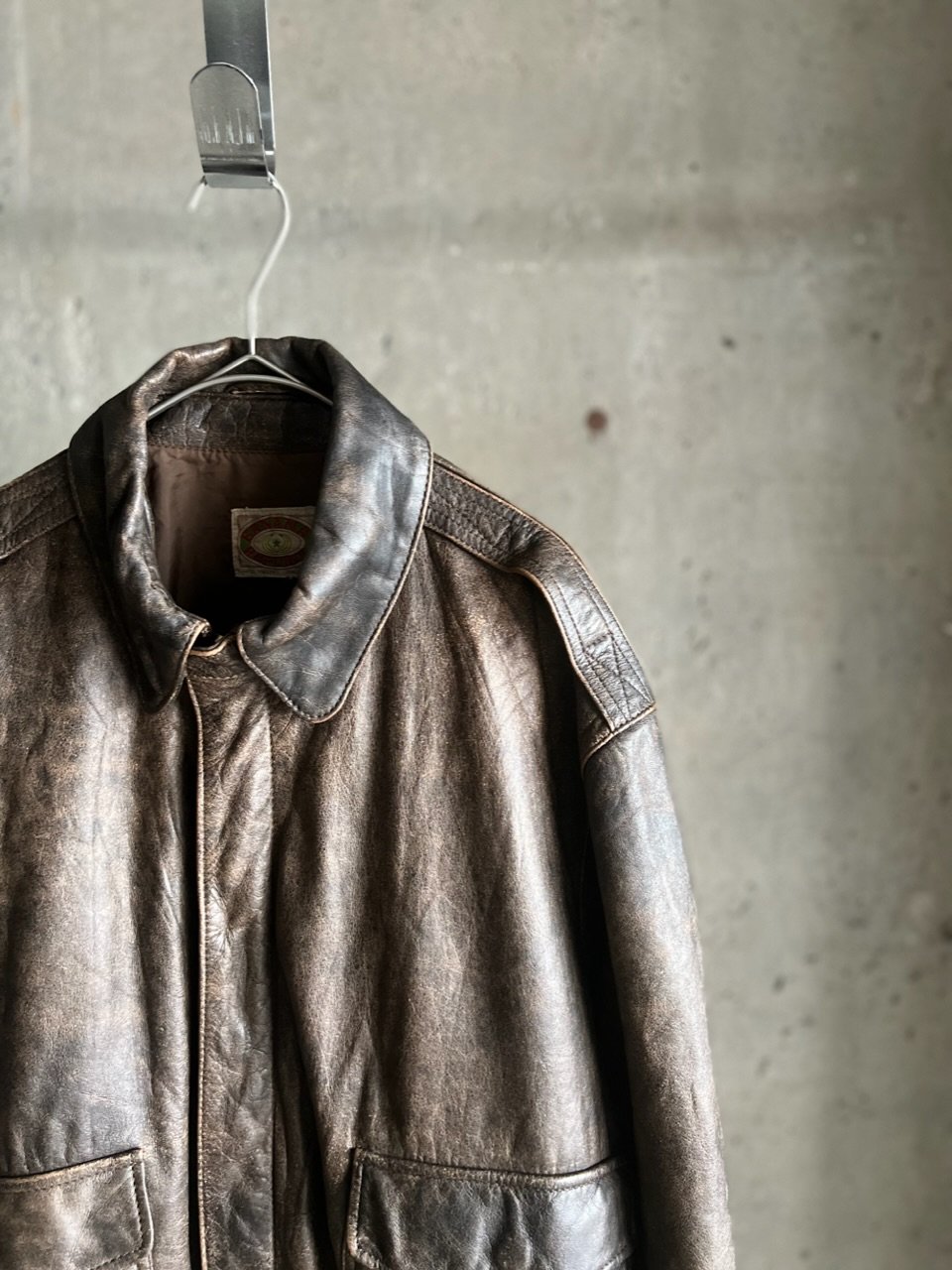 80s banana republic A-2 type flight jacket | su 80s banana republic A-2 type flight jacket | su