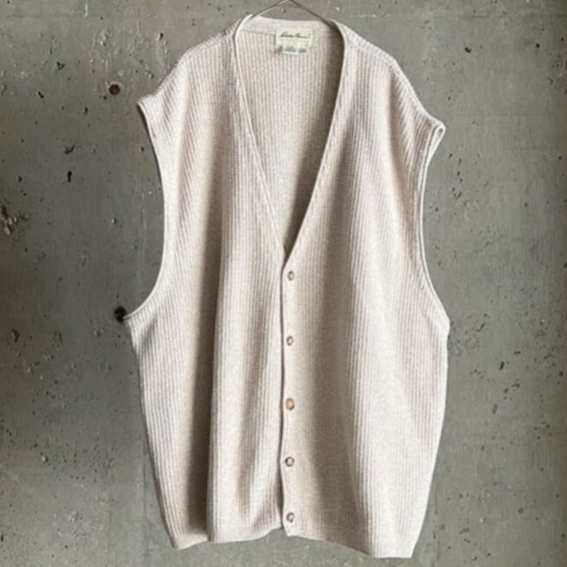 90s Eddie Bauer cotton knit vest | sui & shara 90s Eddie Bauer cotton knit vest | sui & shara