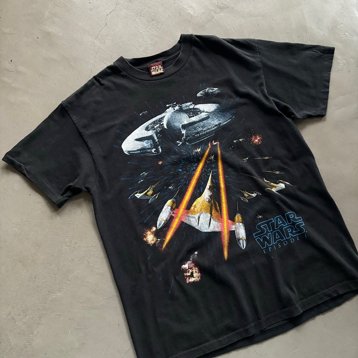 鬼フェード STAR WARS EPISODE1 90s Tシャツ Vintage 90's Star Wars Episode 1 AOP Shirt. - Etsy