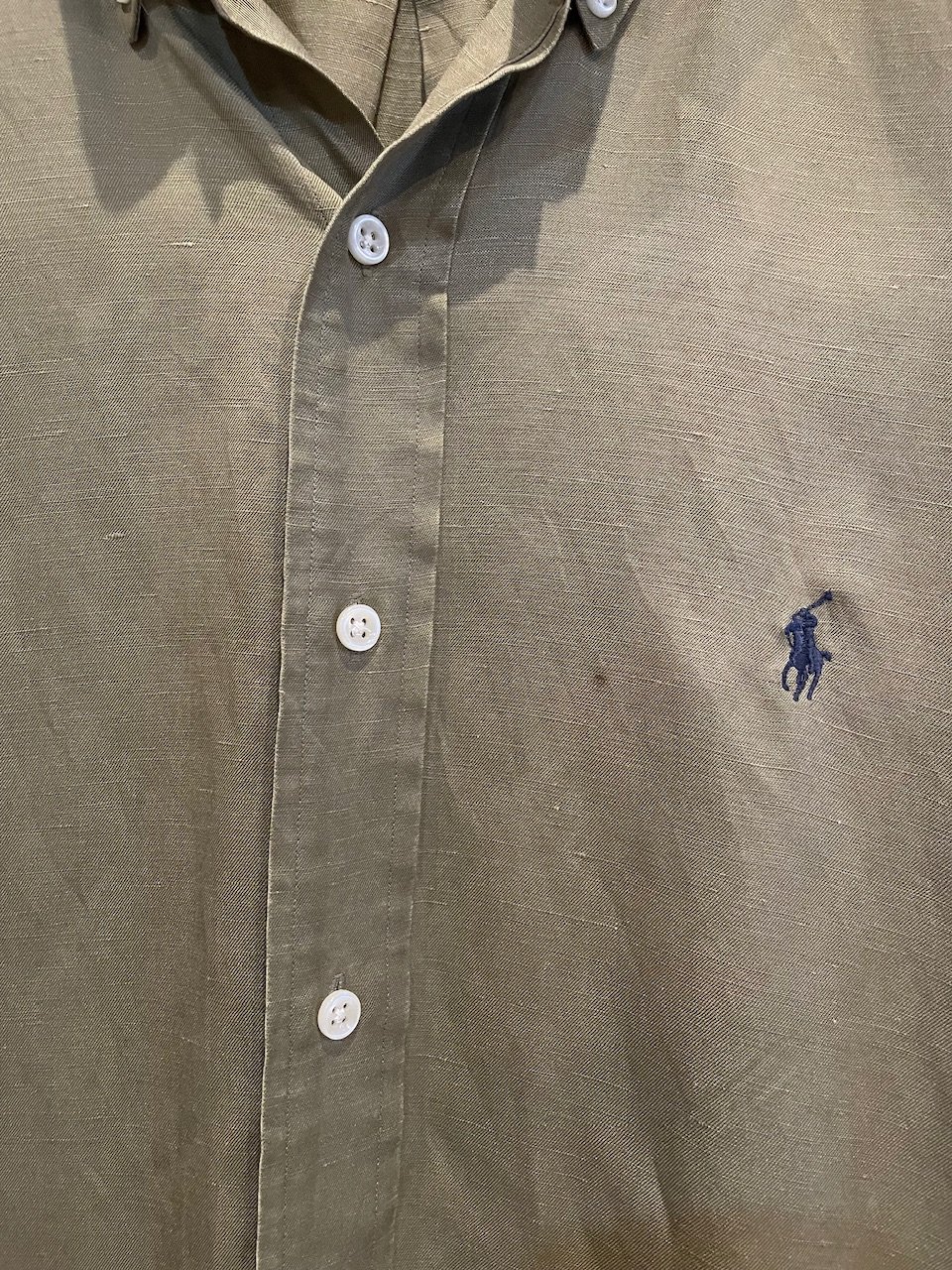 Ralph lauren silk×linen BD shirt ″BLAKE″ | sui