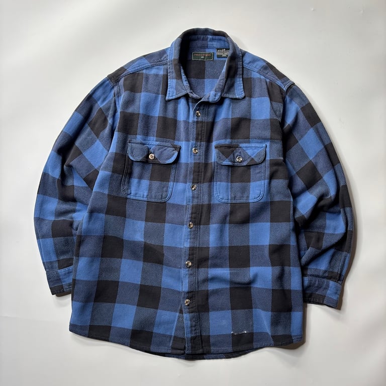 2000年代 ネルシャツ（00’s Field&Stream block check cotton flannel shirt）