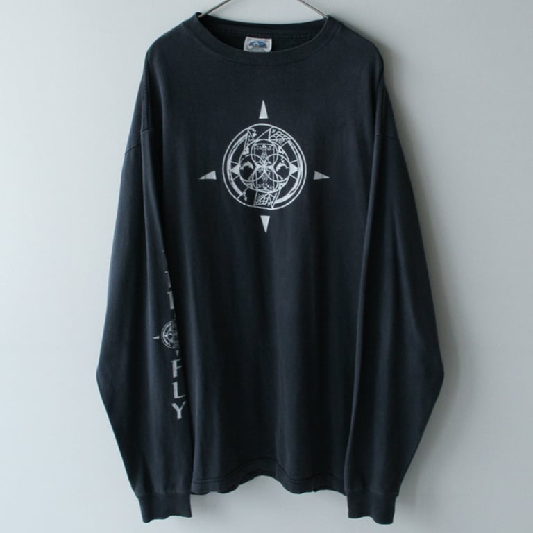 90年代 ロンT(90s~ Vitruvian Man print L/S T-shirt)