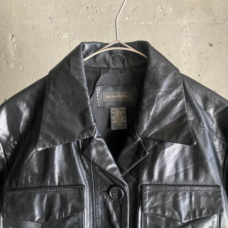 90s BANANA REPUBLIC レザージャケット 90's BANANA REPUBLIC バナナリパブリック レザースポーツ