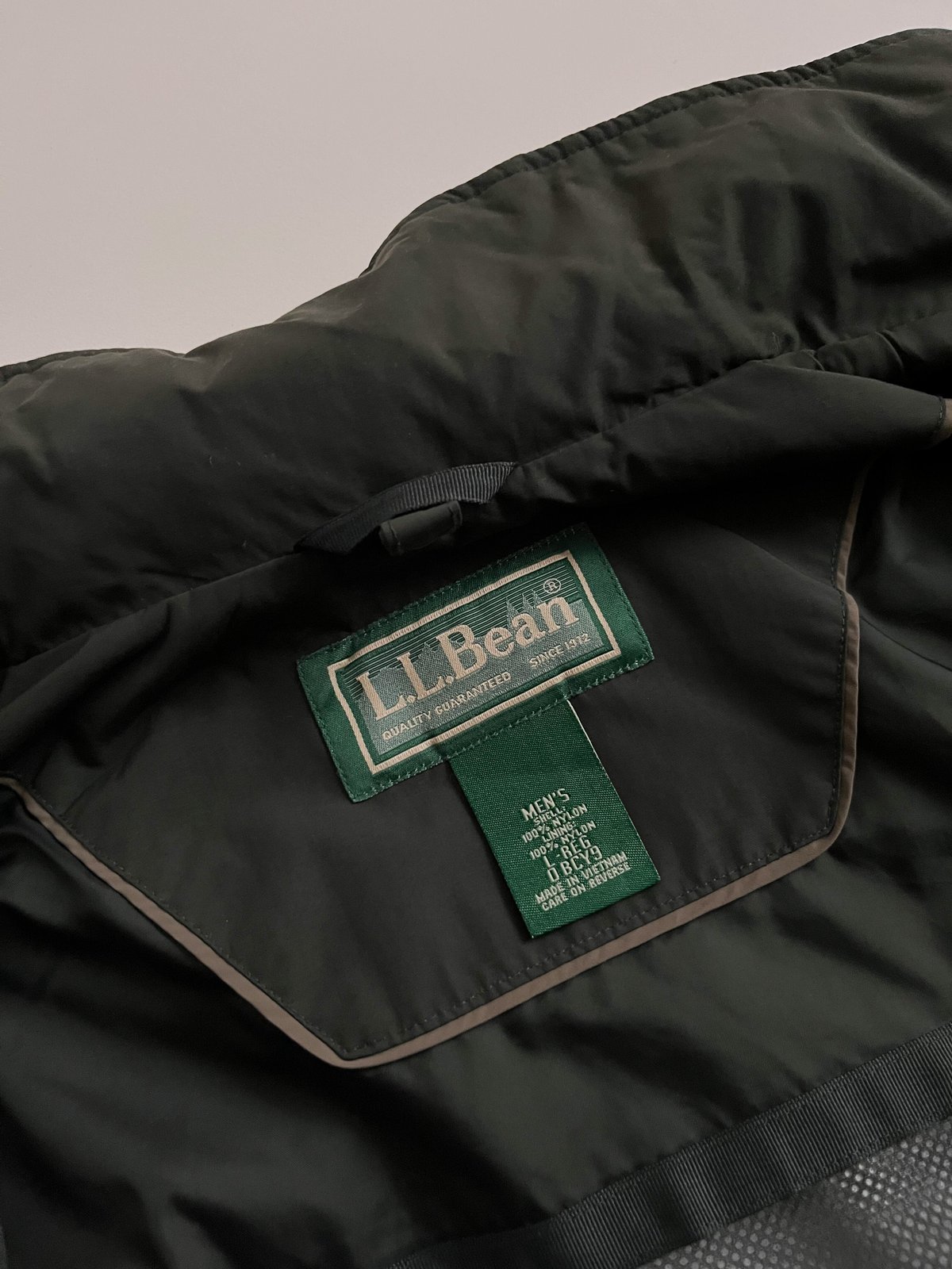90s~ L.L.Bean stand collar zip up nylon jacket