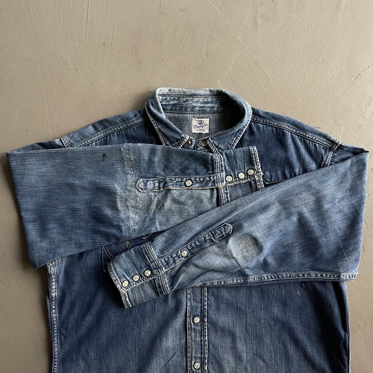 50's Wrangler 27MW denim western shirt | sui &