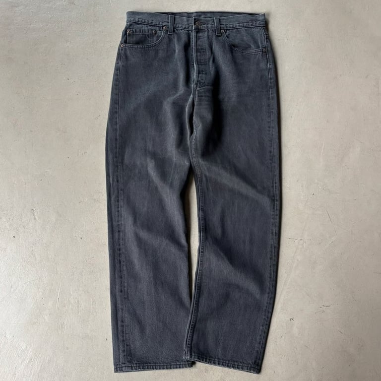 90年代 リーバイス デニムパンツ（1995 Levi’s 501 black denim pants）