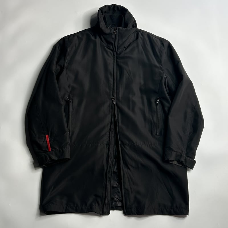 PRADA double zip padding jacket with liner jac