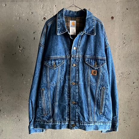 90s Carhartt  trucker type denim jacket