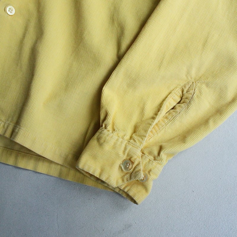 50s Pilgrim corduroy open collar shirt | sui &