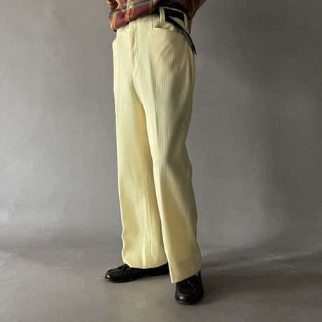 70s polyester wide flare slacks