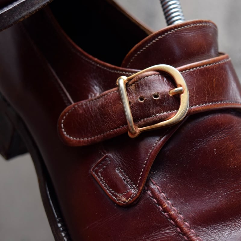 〈美品〉JOHNSTON & MURPHY【24.5】シングルモンク 90's Johnston & Murphy single monk strap shoes