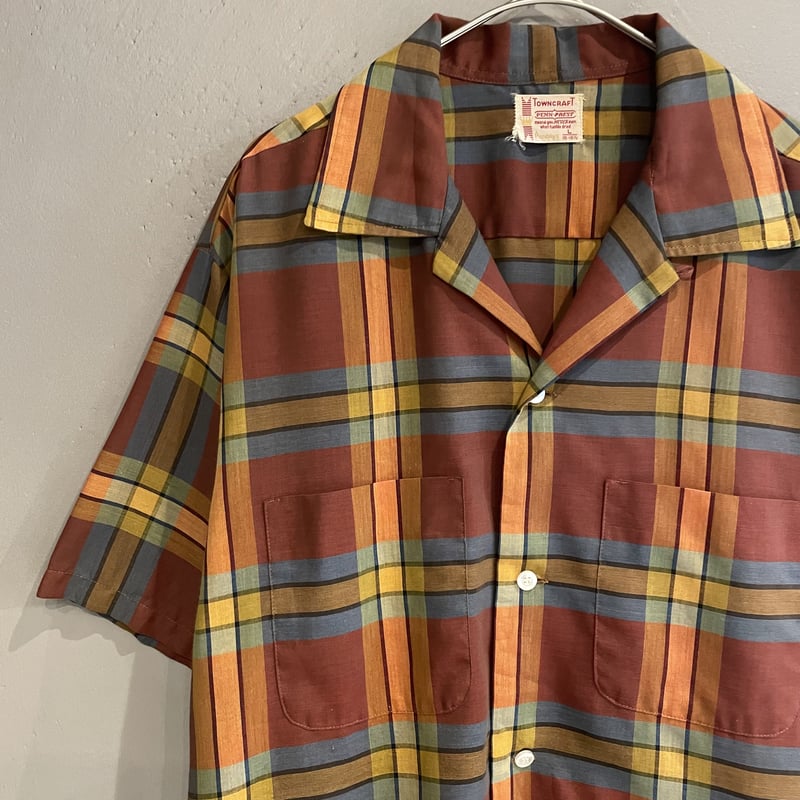 Towncraft 60s vintage check shirt 極上色 60s タウンクラフト