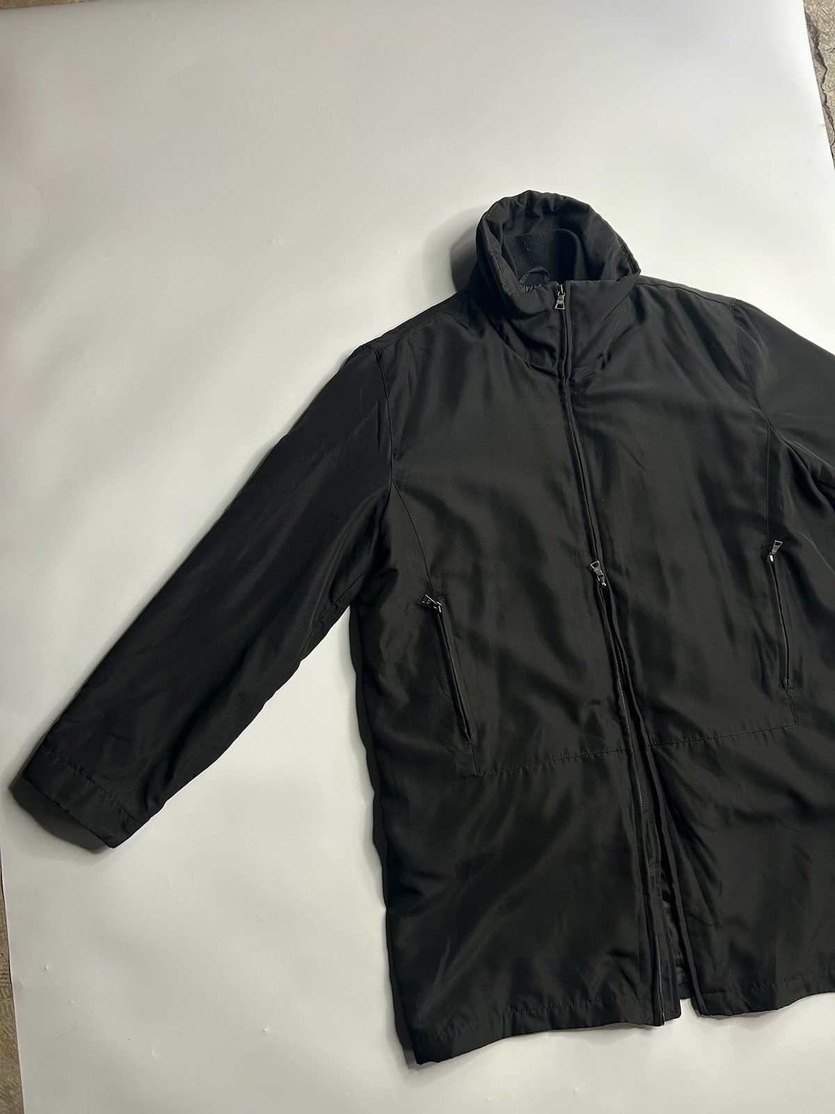 PRADA double zip padding jacket with liner jac