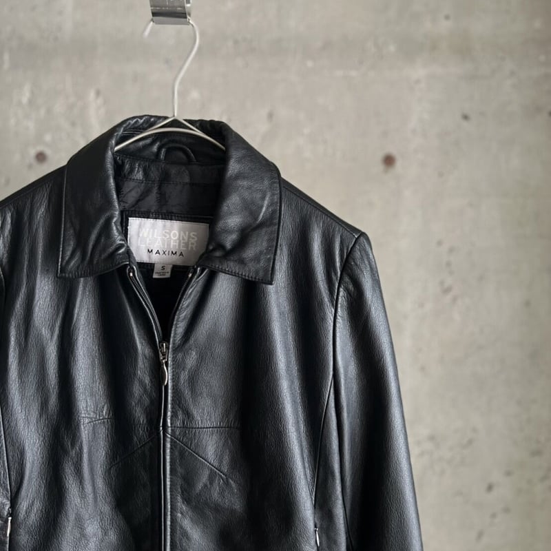 90s Wilson zip up leather jacket | sui & shara