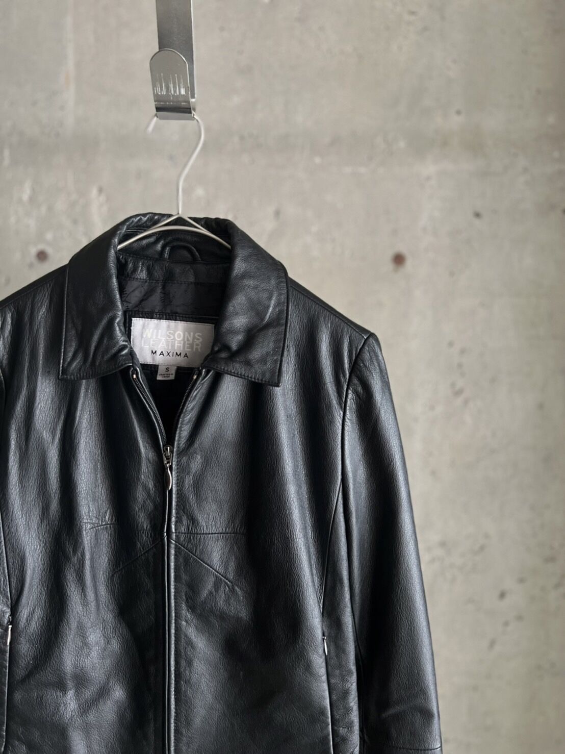90s レザージャケット　ジップアップ fit=scale-down,w=1200