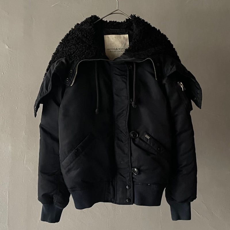 ジャケット・アウター Ralph Lauren N-2B fur down jacket black Ralph Lauren N-2B fur down jacket black