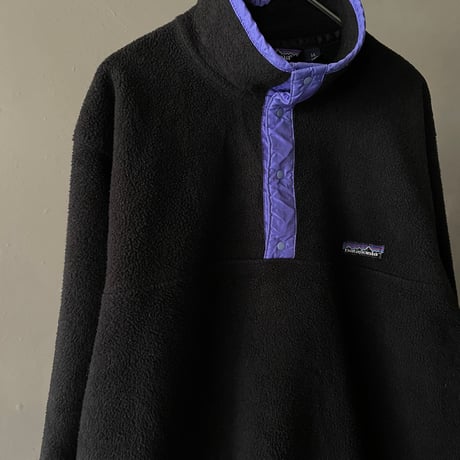 1988 Patagonia synchilla snap-t neck ″Black″｜パタゴニア