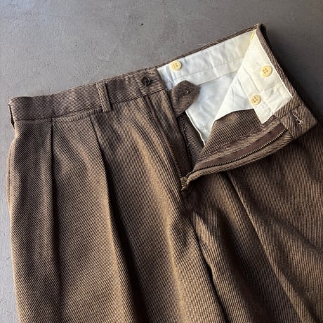 80s~ The j.peterman company cotton×wool slacks