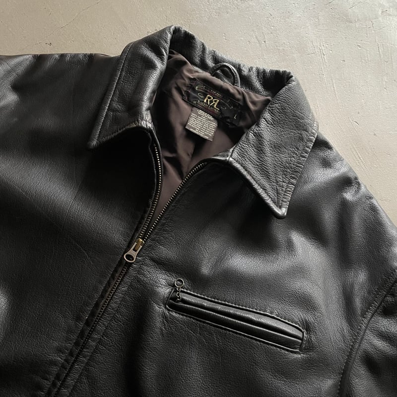 90s RRL leather sports jacket | sui & shara 90s RRL leather sports jacket | sui & shara