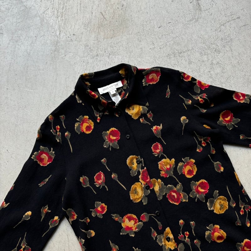 最終値下げ！！激レア。極美品！90s SeanJohnド派手シャツ。XL。 90s Jones new york flower pattern shirt | sui &