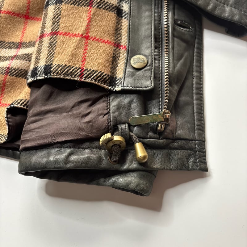 BURBERRY 羊革　コート 極美品 キムタク着BURBERRY BLACK LABEL 希少ラムレザー トレンチ