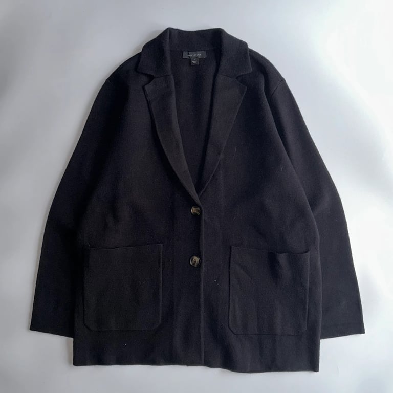 00's Acryl knit tailored jacket
