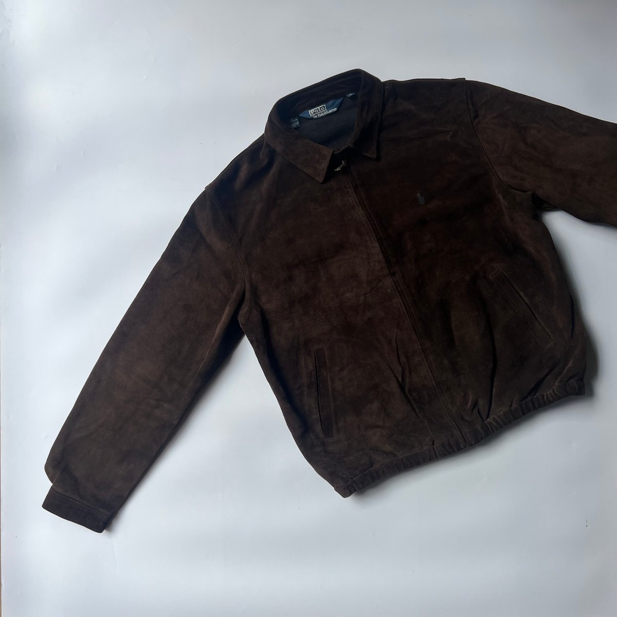 90s Ralph Lauren suede leather swing top | sui 