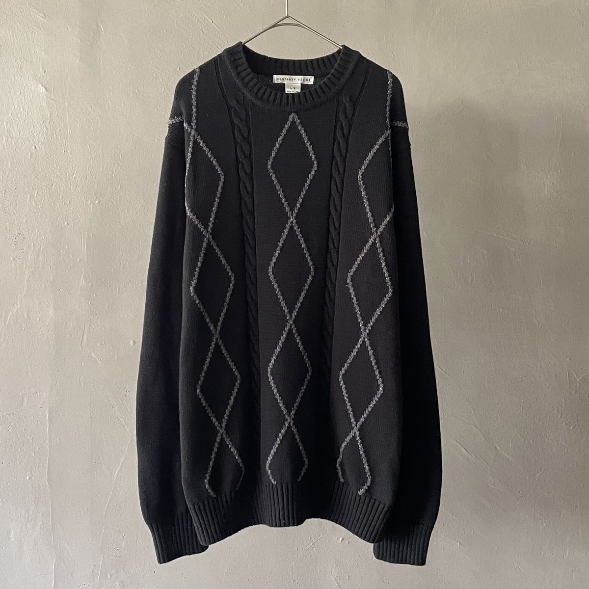 90s Geoffrey beene switching design cotton knit