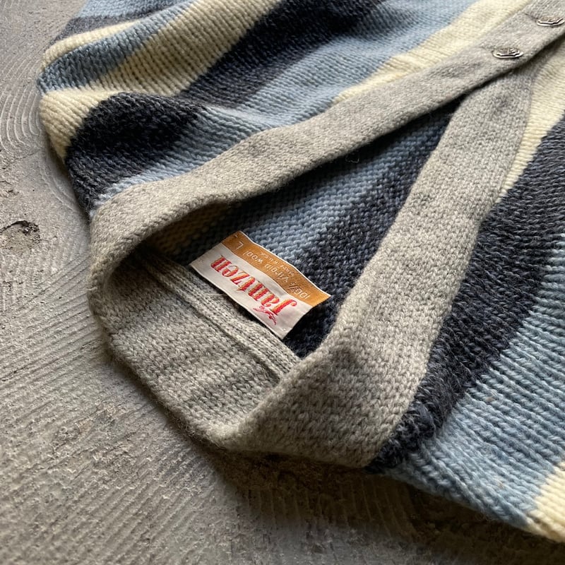 60's jantzen striped wool cardigan | sui & shara 60's jantzen striped wool cardigan | sui & shara