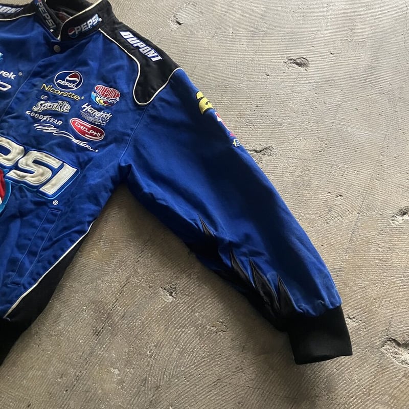 JH Design Pepsiジャケット Vintage Racing Jacket Mens L NASCAR Jeff Gordon Pepsi Max Black