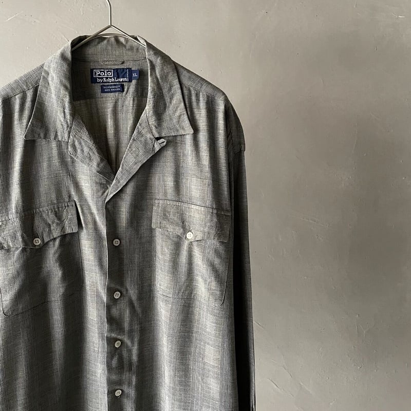 90s Ralph Lauren ''Normandy'' glen check rayon