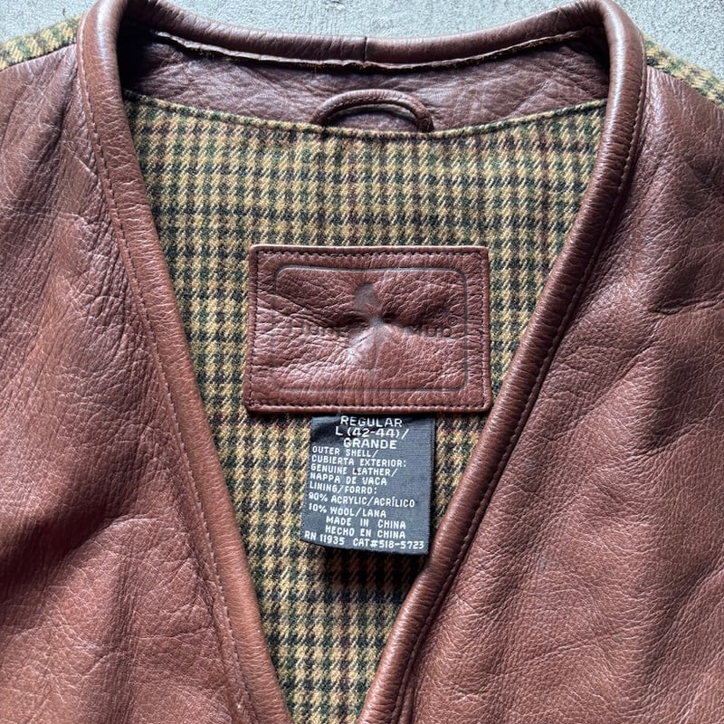 90s Leather switching vest | sui & shara