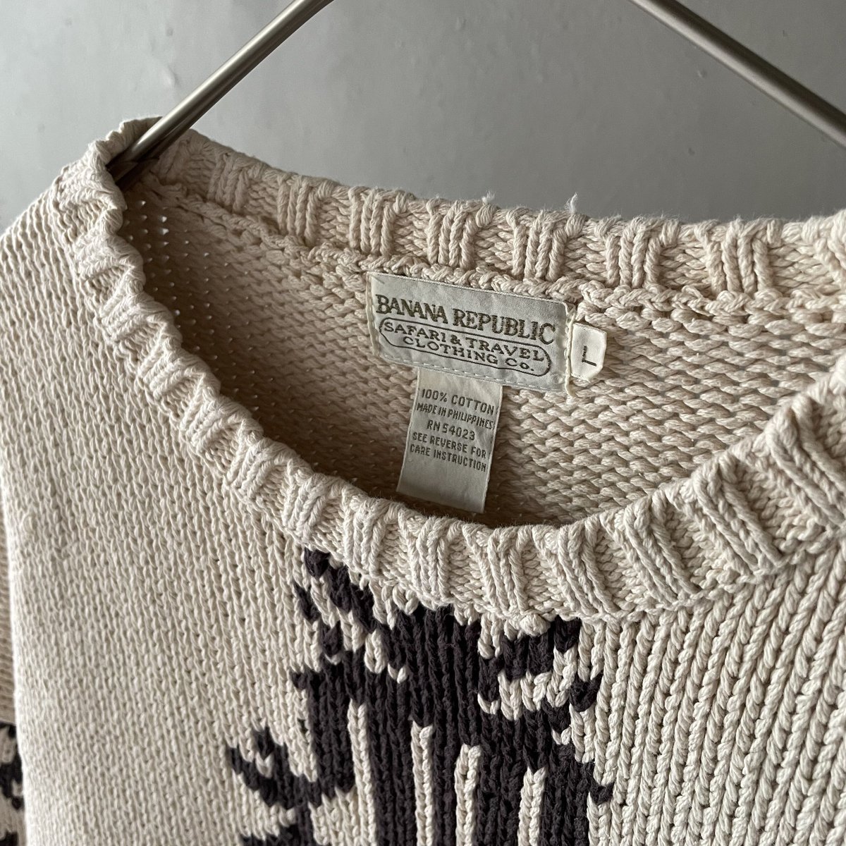 BANANA REPUBLIC アイボリー ニット ユニバーサルランゲージゼニア fit=scale-down,w=1200