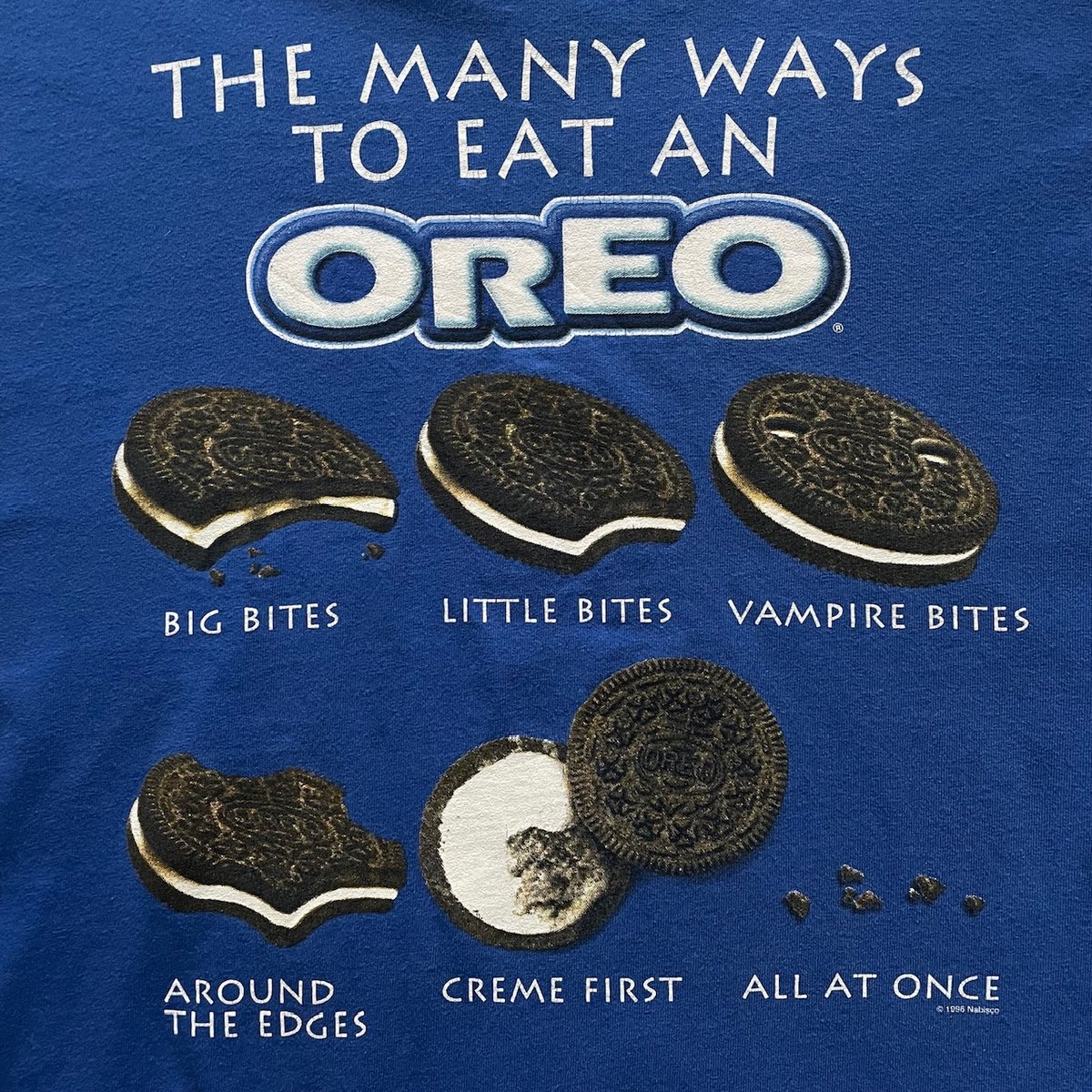 90s Oreo print tee “The many ways to eat an” | 