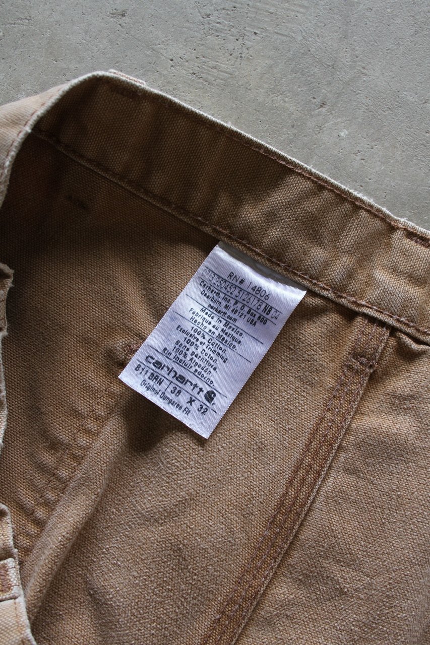 パンツ Carhartt Fade Black Duck Painter Pants 2000'S CARHARTT FADED BLACK DUCK CANVAS CARPENTER WORKWEAR