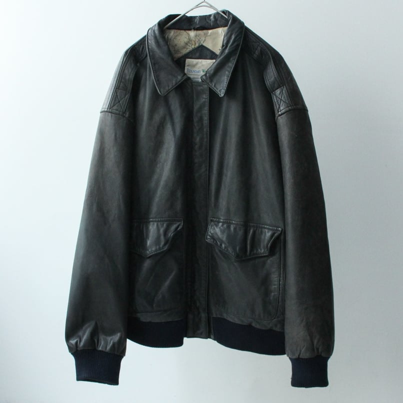 90s 黒 スエード レザージャケット ハリラン ミリタリー フライトジャケット 90s 黒 スエード レザージャケット ハリラン ミリタリー