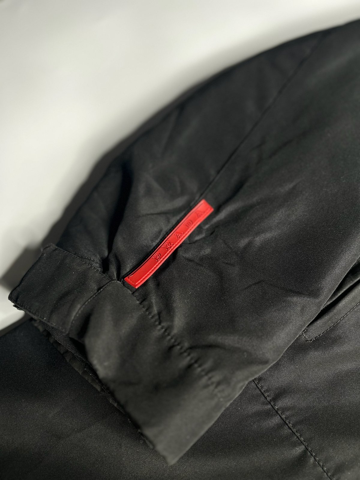 PRADA double zip padding jacket with liner jac