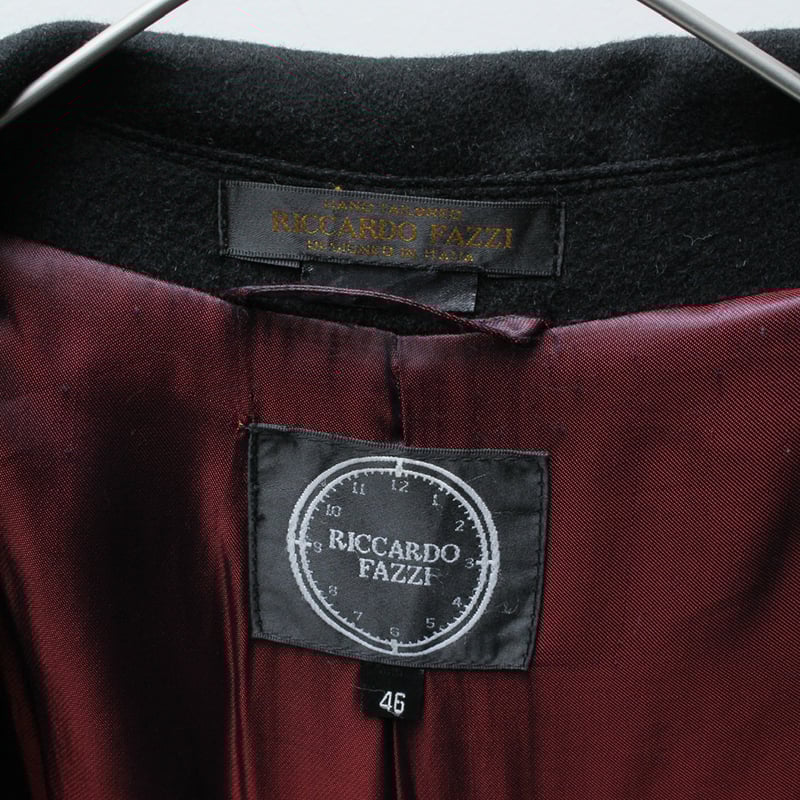 90s Wool/cashmere balmacaan coat made in italy