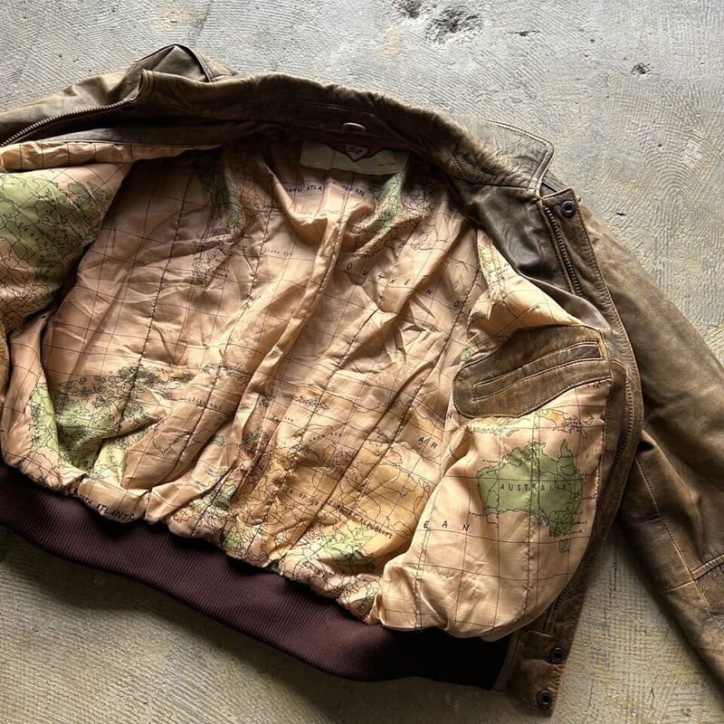90s A-2 type design leather jacket | sui & shara 90s A-2 type design leather jacket | sui & shara