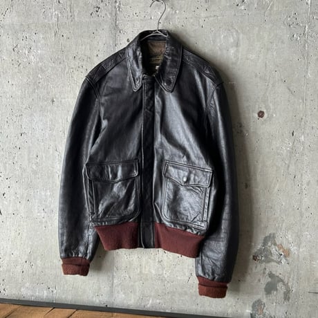 LLBean】A-2typeフライトジャケット 80s~ L.L.Bean A-2 type leather flight jacket |