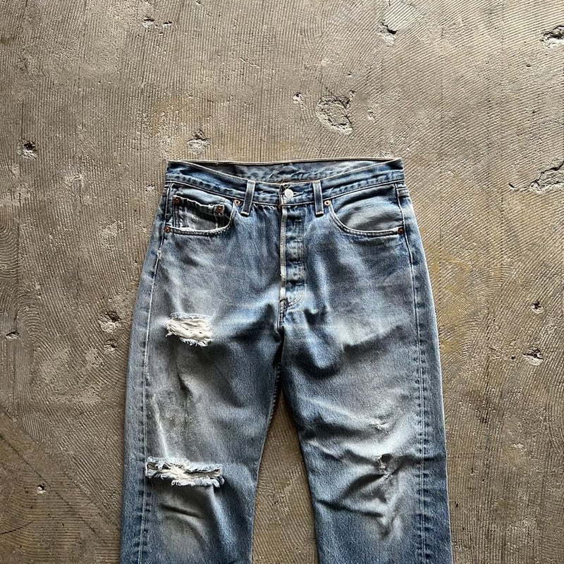 1990s Levi's 501xx Denim Pants W38 653刻印 Levi's リーバイス 90s フラッシャー付 ボタン裏刻印653 501XX