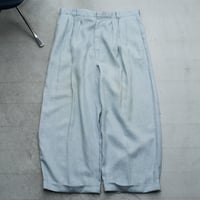 90s~ wide silhouette linen slacks