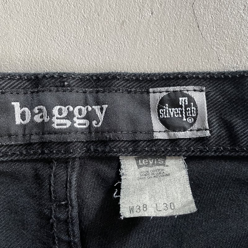 90s~ Levis silver tab black denim ''buggy'' mad 90s~ Levis silver tab black denim ''buggy'' mad